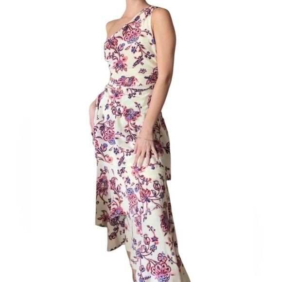 A.L.C. Yolanda Maxi Cream Dress Asymmetrical Size XS - Picture 4 of 13